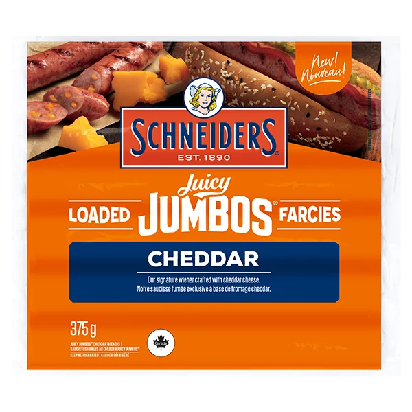 Schneiders - Juicy Jumbos Cheddar 375GR
