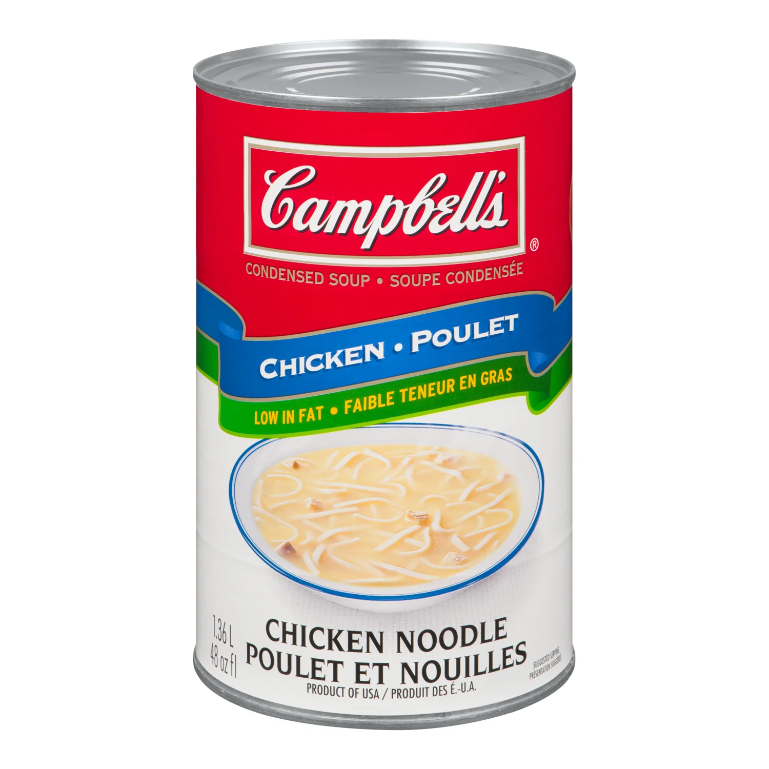 Campbells - Chicken Noodle Low Fat 48OZ
