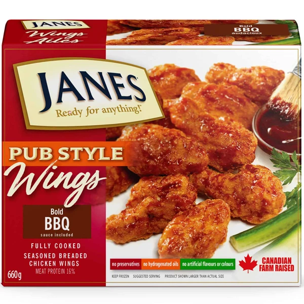 Janes - Pub Style Chicken Wings BBQ 660GR