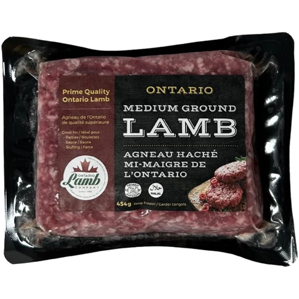 Fresh Meat - Halal Ontario Ground Lamb 454GR