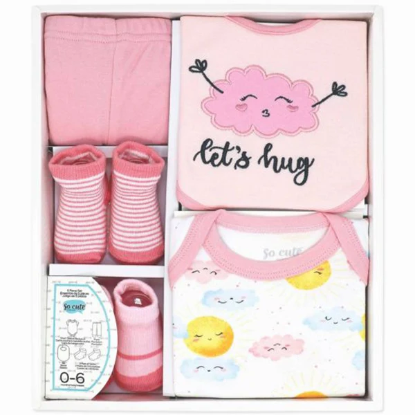 5PC-Cotton Pink Set- Lets Hug