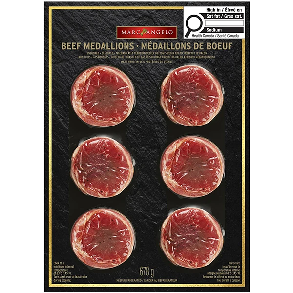 Marc Angelo - Vp Bacon Wrapped Beef Medallions 678GR 6PK