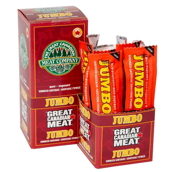The Great Canadian - Jumbo Smokes Sausage Hot 10x72 GR
