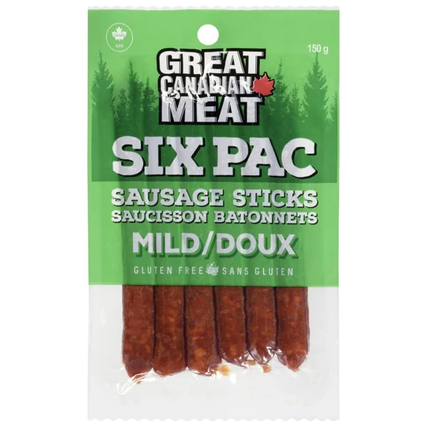 The Great Canadian Meat - Tgcm Sausage Sticks Mild 6EA
