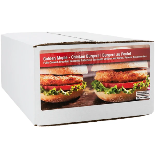 Golden Maple - Fully Cooked Crispy Chicken Burger 2x2 KG