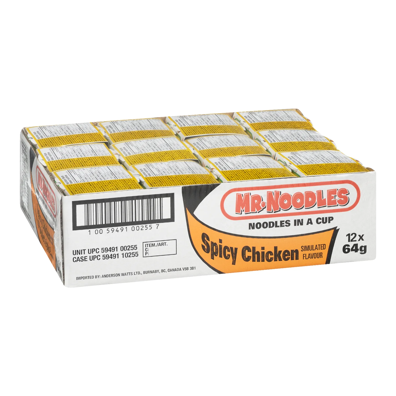 Mr Noodles - Spicy Chicken 12x64 GR