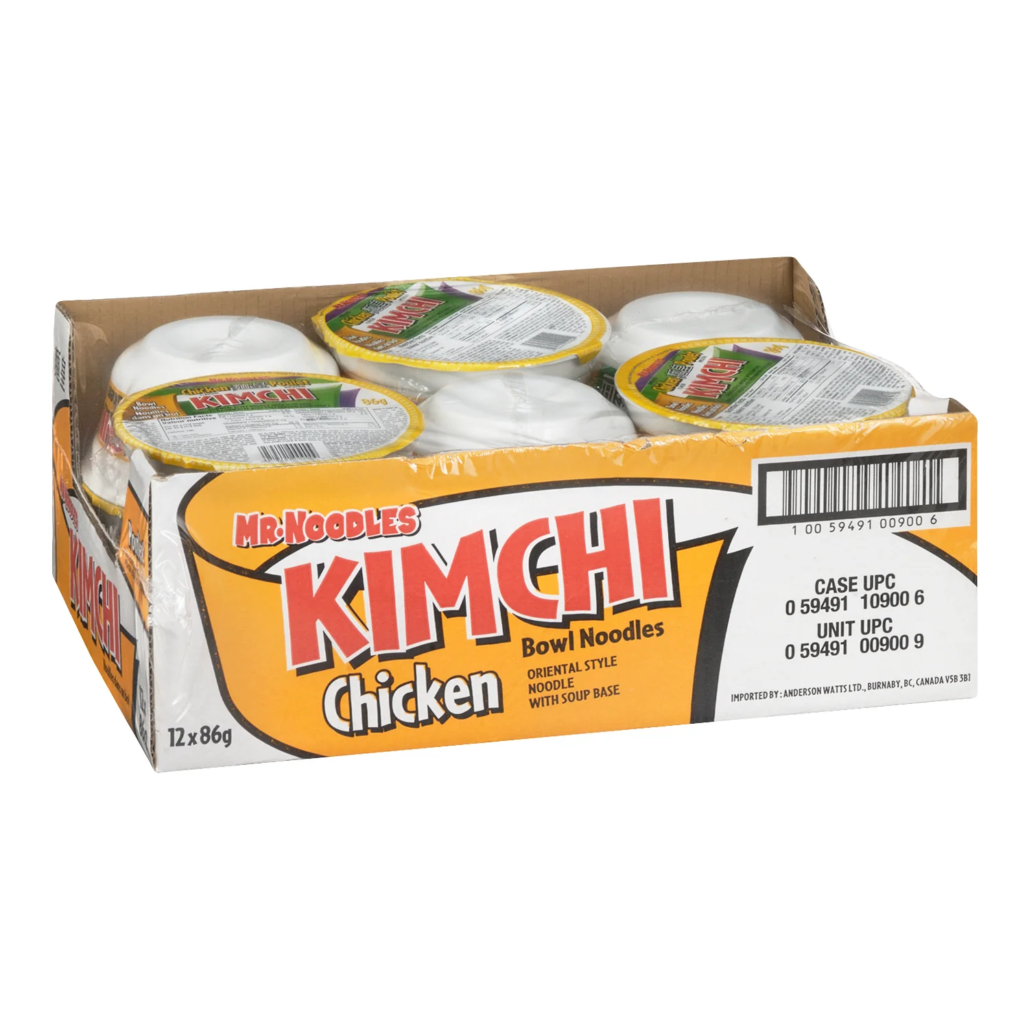 Mr Noodles - Kimchi Chicken 12x86 GR