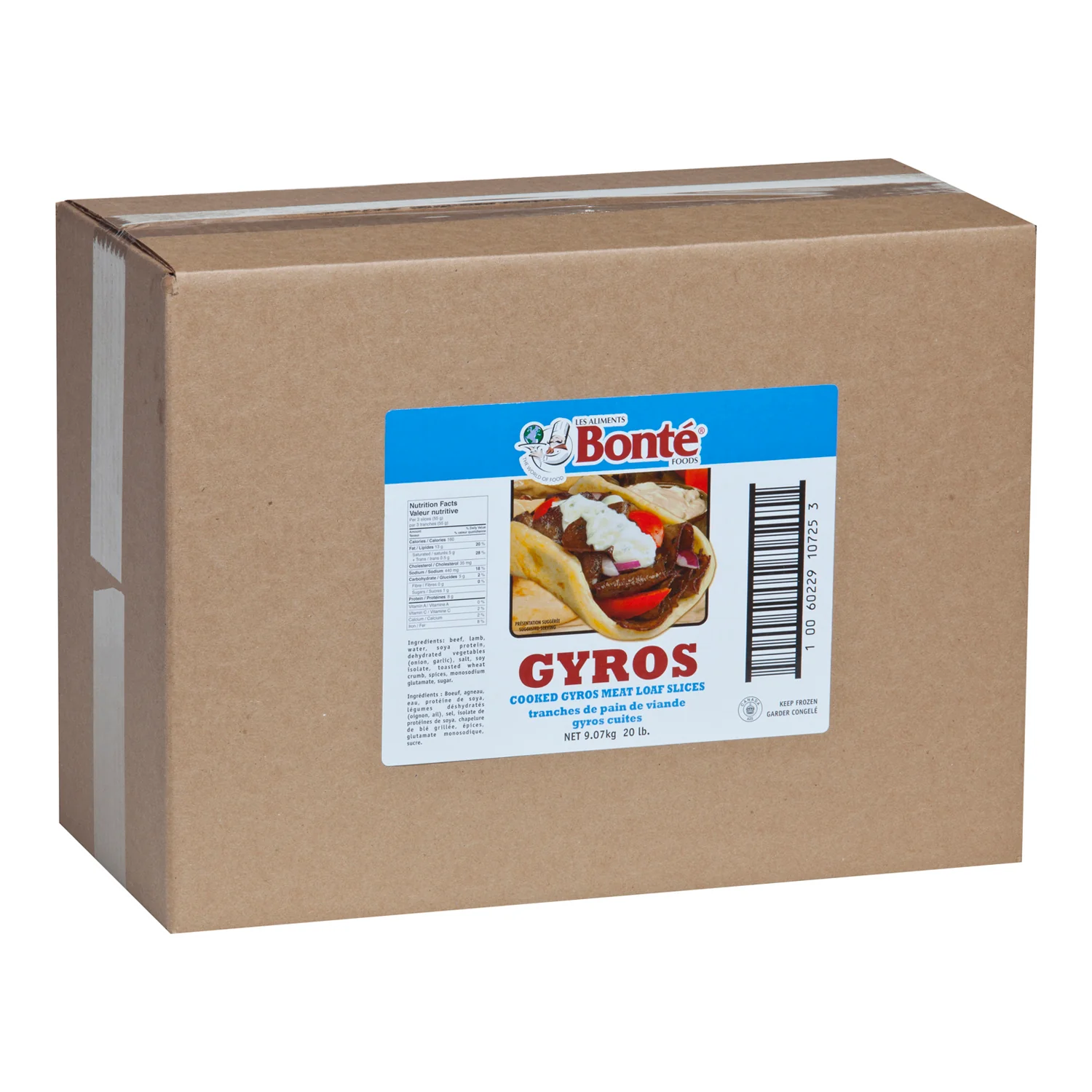 Bonte - Sliced Gyro Fully Cooked 4x2.27KG