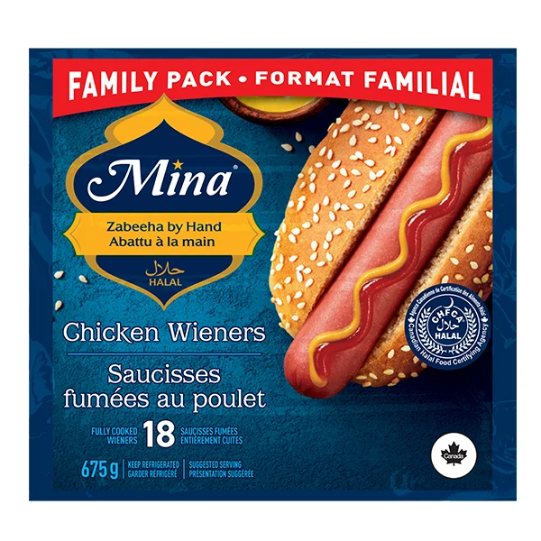 Mina - Chicken Weiners Halal 18x675 GR