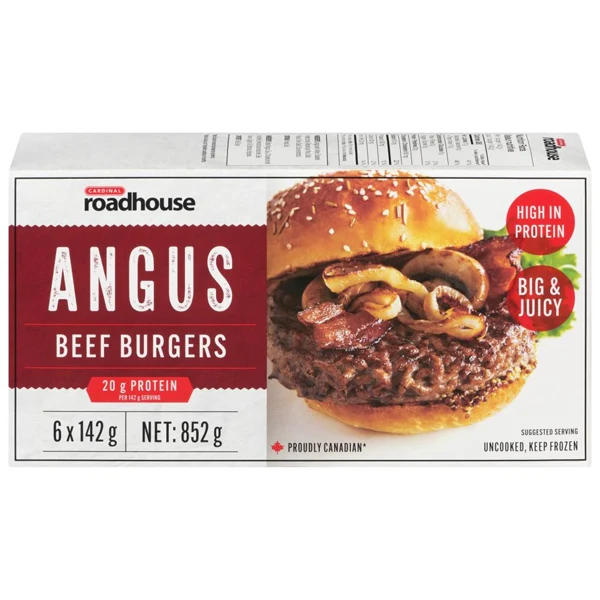 Cardinal - Roadhouse Angus Beef Burgers 9x852 GR