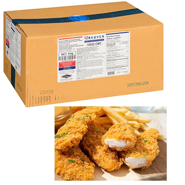 Reuven - Crispy Breaded Chicken Breast Fillet 65-95 2x2 KG