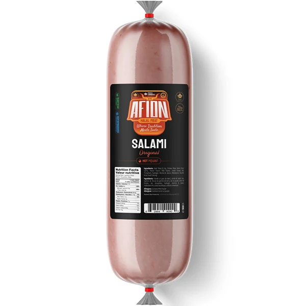 Afion - Salami Plain All Beef Hot 4x900 GR