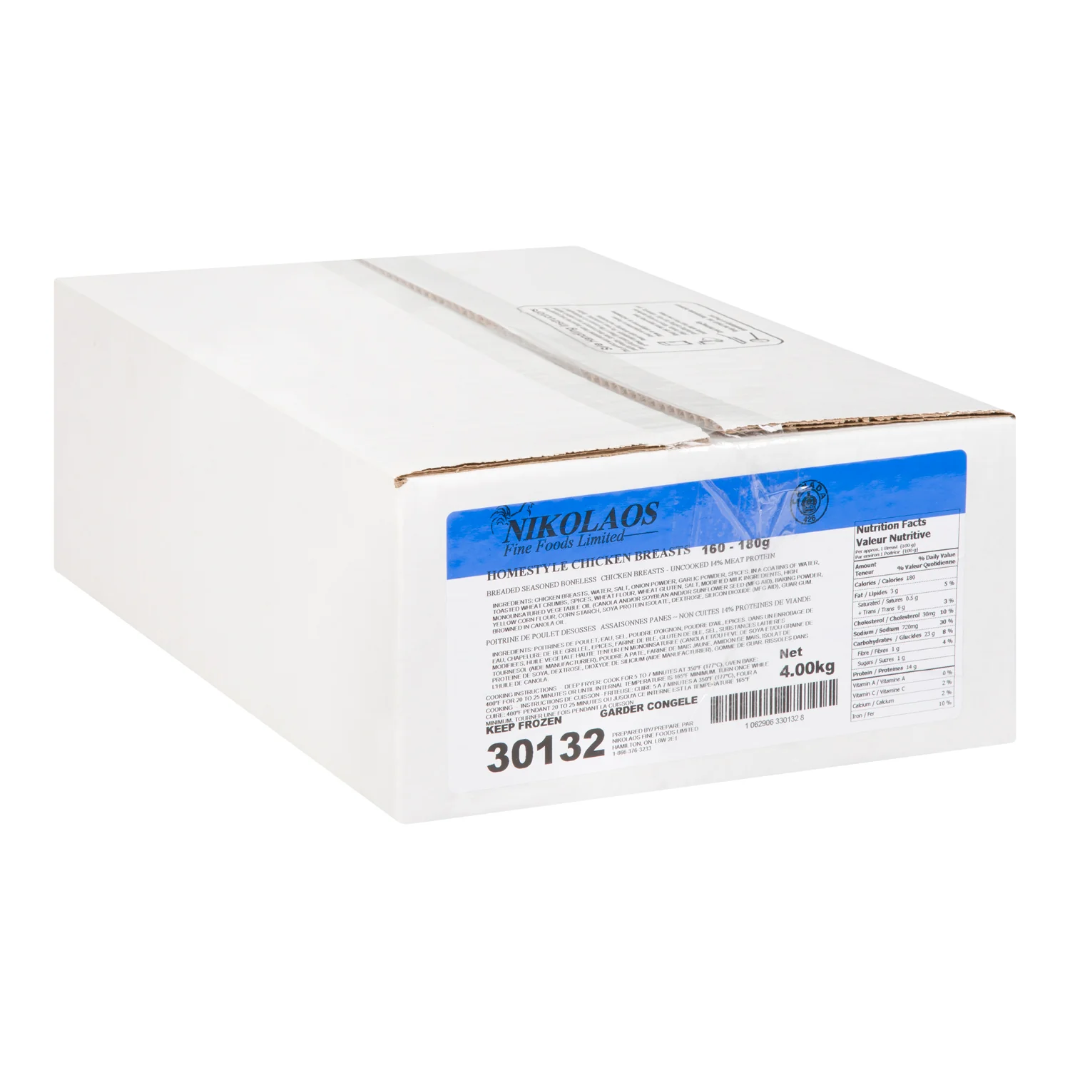 Nikolaos - Homestyle Chicken Breast 160-180GR 4KG
