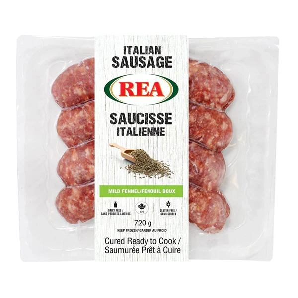 Rea - Frozen Mild Fennel Sausages 8x720 GR