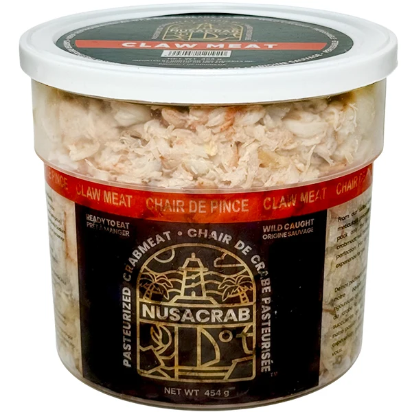 Nusacrab - Pasteurized Crab Claw Meat 12x454 GR
