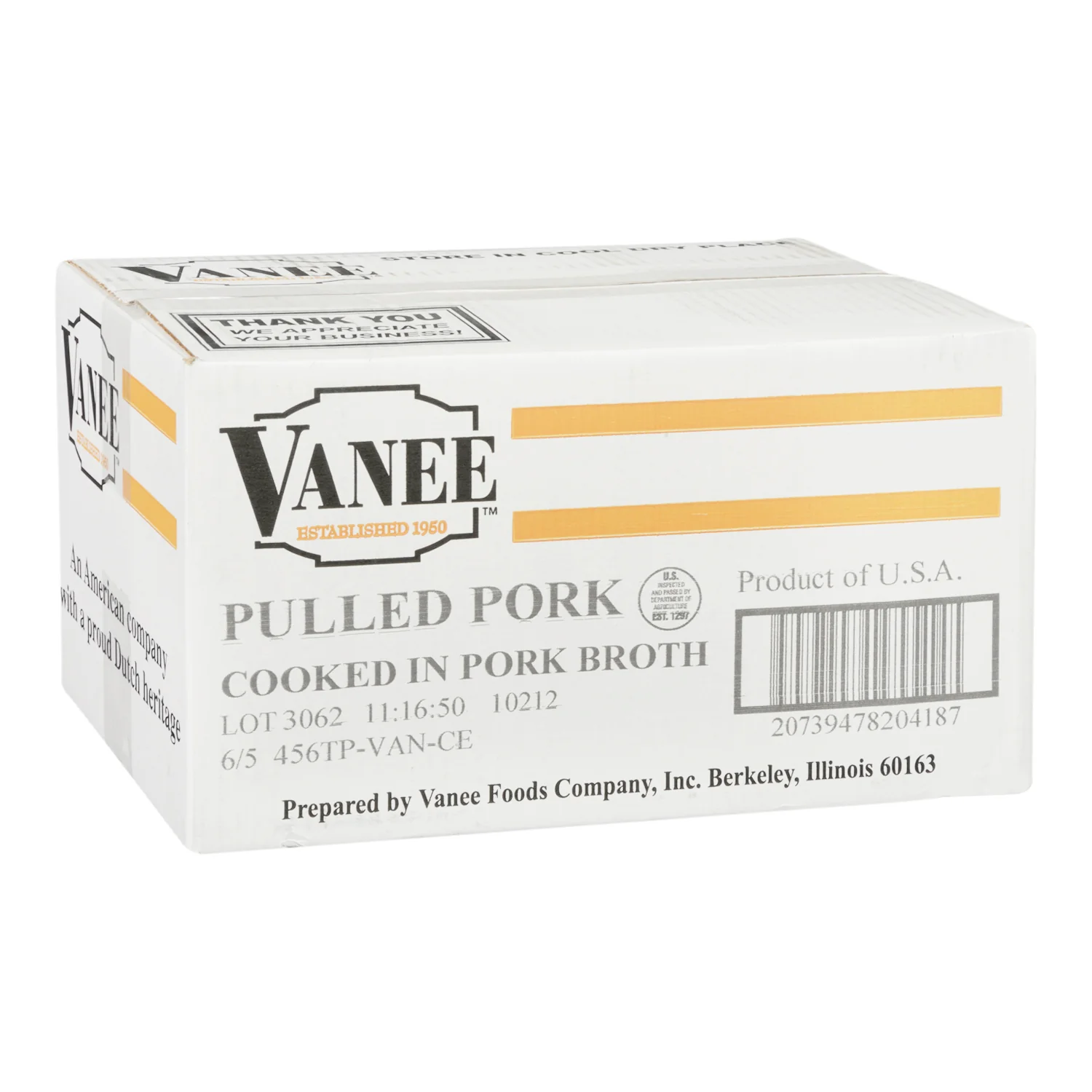 Vanee - Delux Pulled Pork 6x3 LB