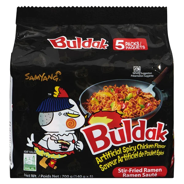 Samyang - Buldak Hot Chicken Ramen (Multi) 5x140 GR