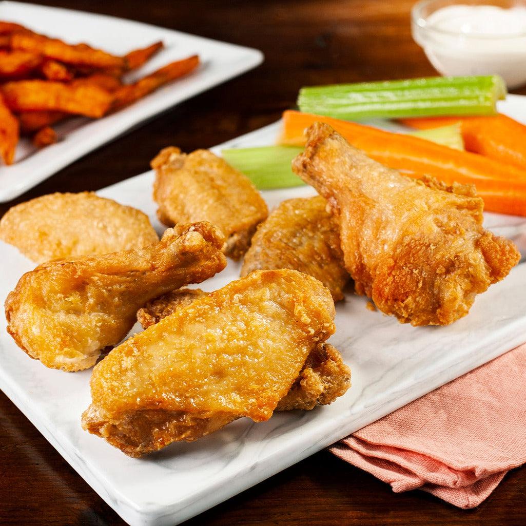 Nikolaos - Fully Cooked Plain Chicken Wings 8-10 ct - Halal — Each (2 KG)