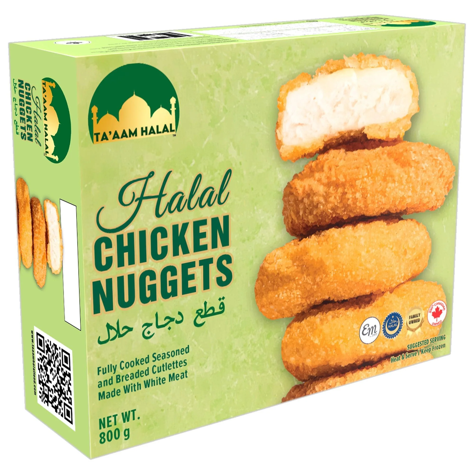 Frozen - TA'AAM - Breaded Chicken Nuggets - Halal — Each (800 G)