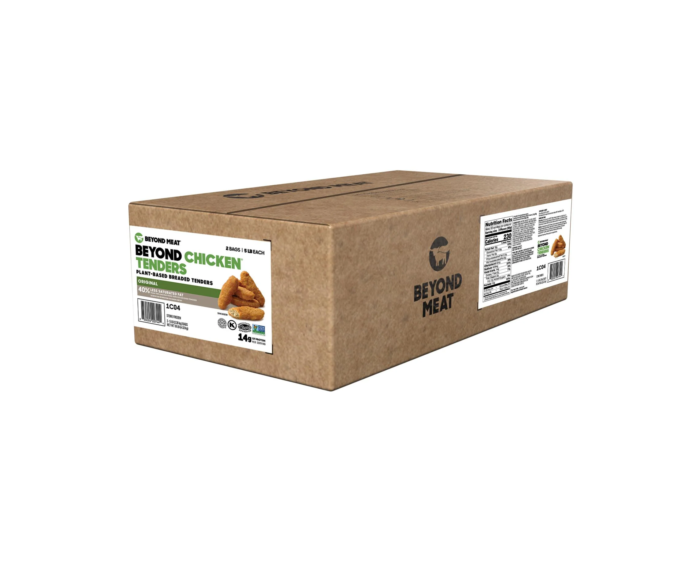 Beyond Meat - Plant Based - Breaded Chicken Tenders - 108 Count Approx. — Each (5 LB)