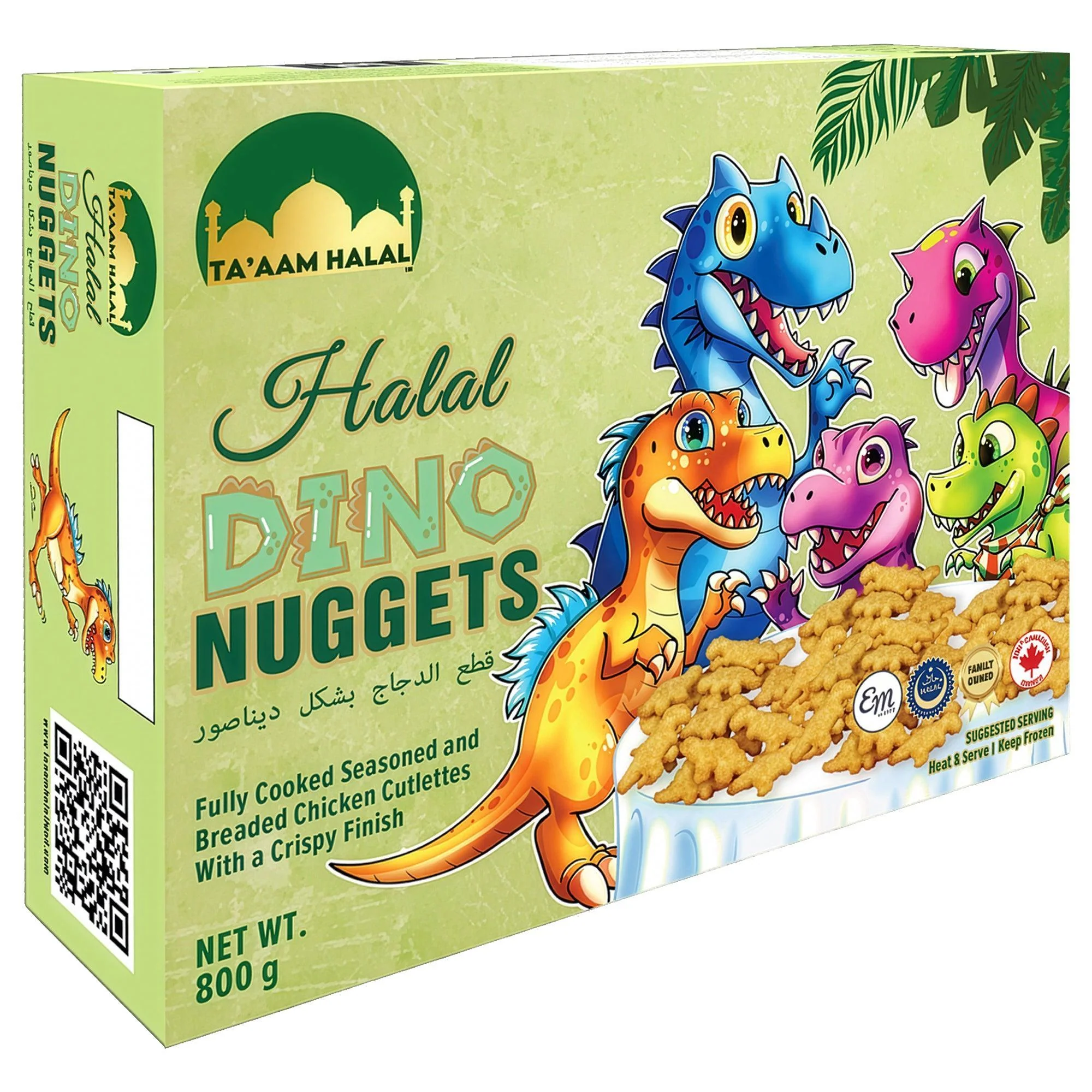 TA'AAM - Dino Chicken Nuggets — Case (6 x 800 G)