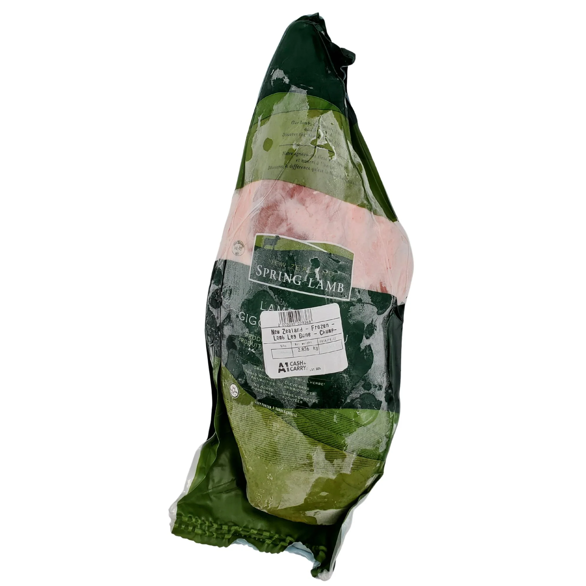 Frozen - New Zealand Spring Lamb - Bone-In Leg - Chump On - Halal