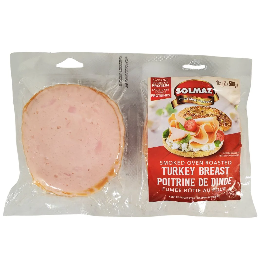 Fresh Deli - Solmaz - Cooked / Roasted - Turkey Slices - Halal — Case (2 x 500 G)
