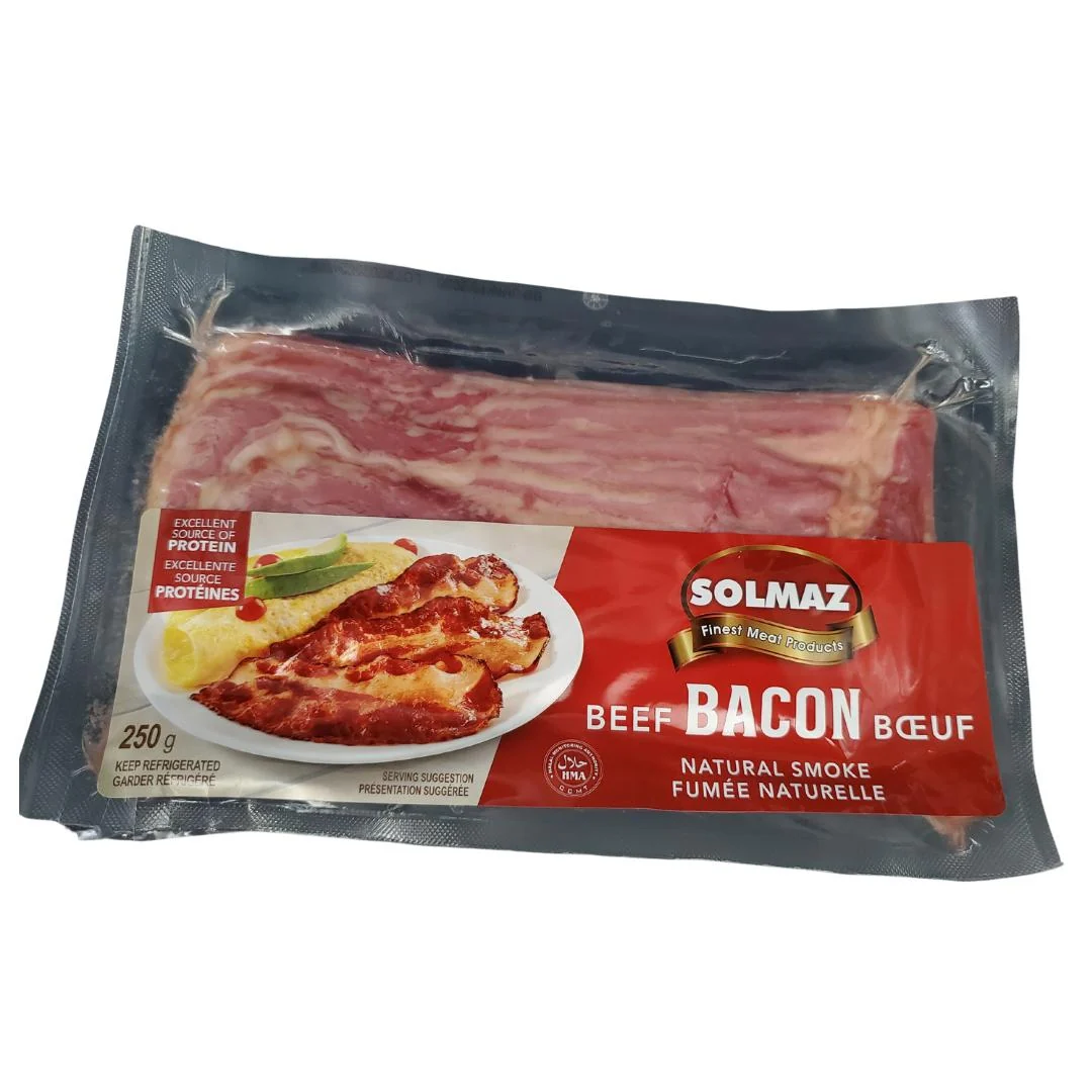 Fresh Deli - Solmaz - Cooked "Real" Beef Bacon Slices - Halal — Case (10 x 250 G)