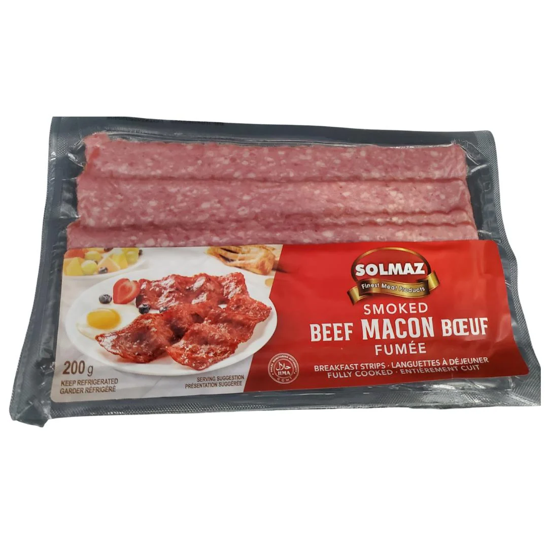 Fresh - Solmaz - Beef Macon - Cooked Smoked & Sliced - Halal — Case (10 x 200 G)