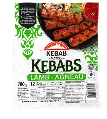 Kebab Factory - Lamb Kebabs - Ready to Cook - Frozen — Case (12 x 65 G)