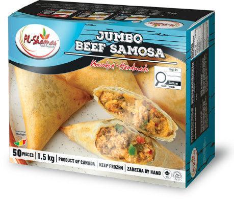 Frozen - Al-Shamas - Jumbo Beef Samosa's - Halal — Each (1.5 KG)