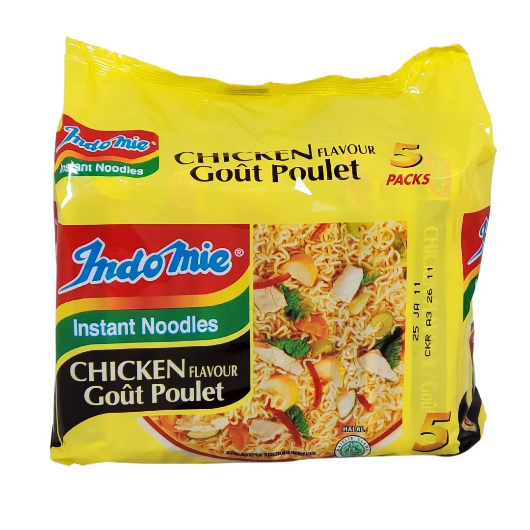 Indomie - Instant Noodles Chicken Flavour — Case (5 x 70 G)