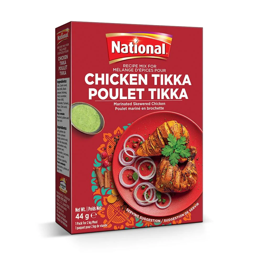 National Chicken Tikka Recipe Mix — Case (12 x 44 G)