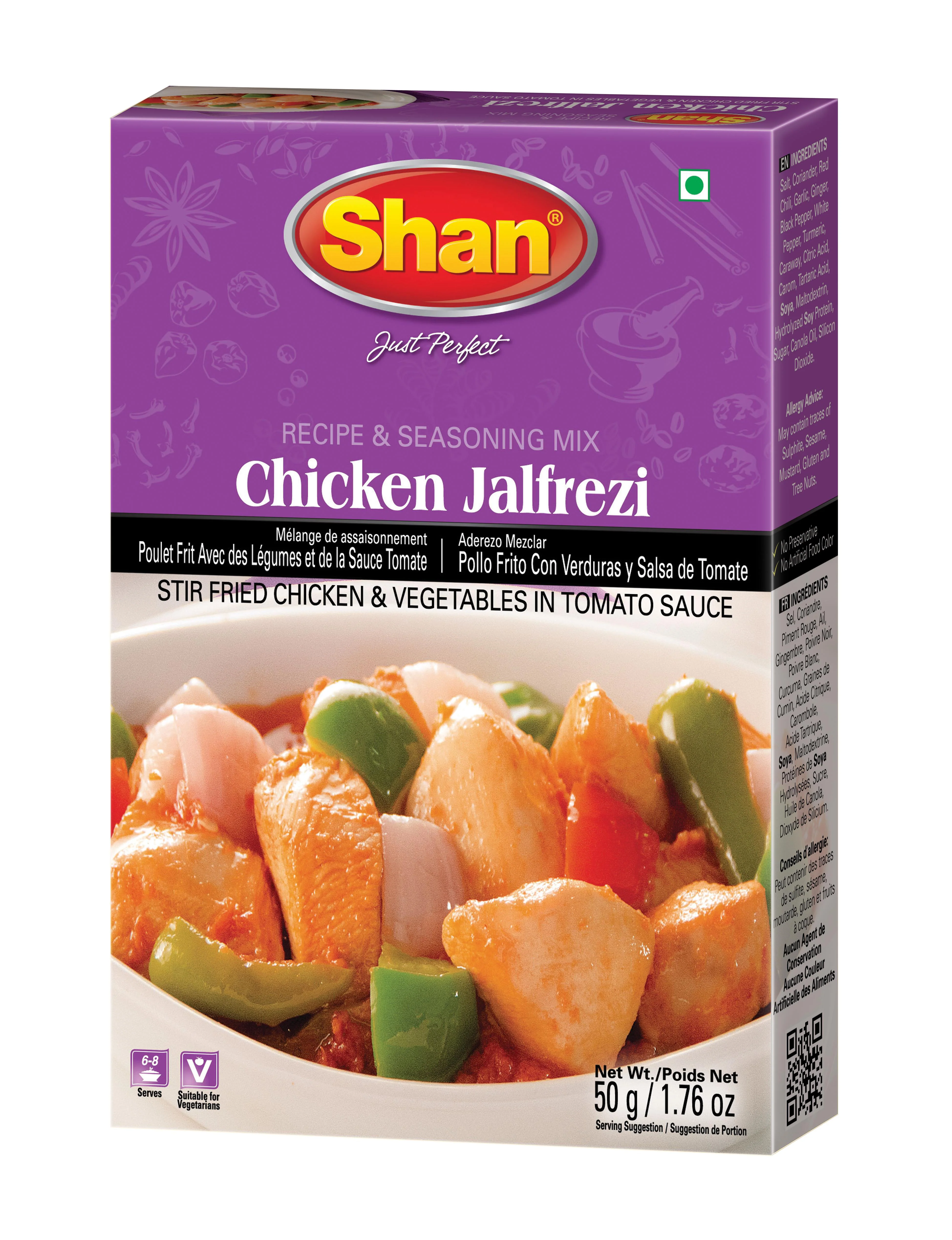 Shan - Chicken Jalfrezi — Case (24 x 6 x 50 G)