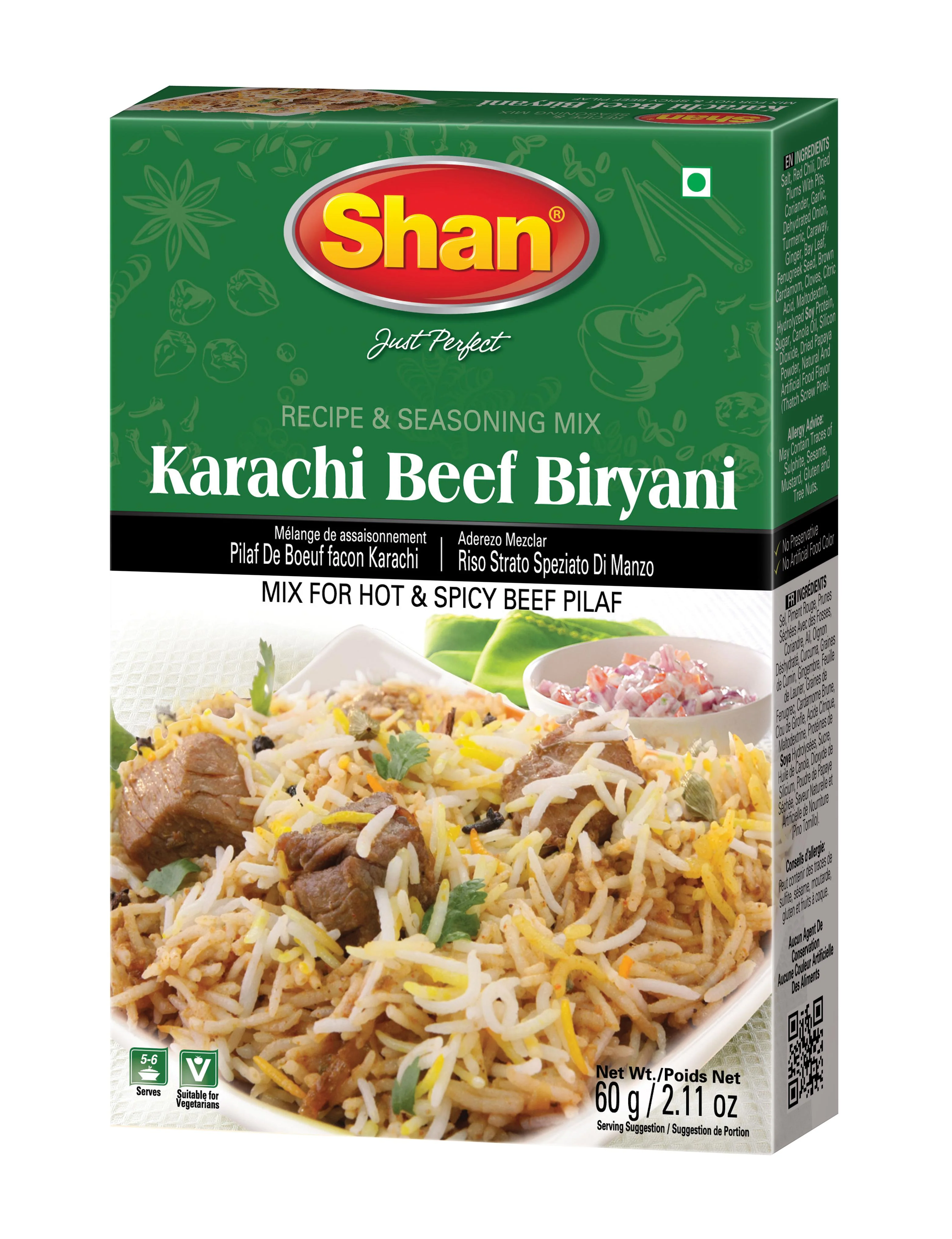 Shan - Karachi Beef Biryani — Case (6 x 60 G)