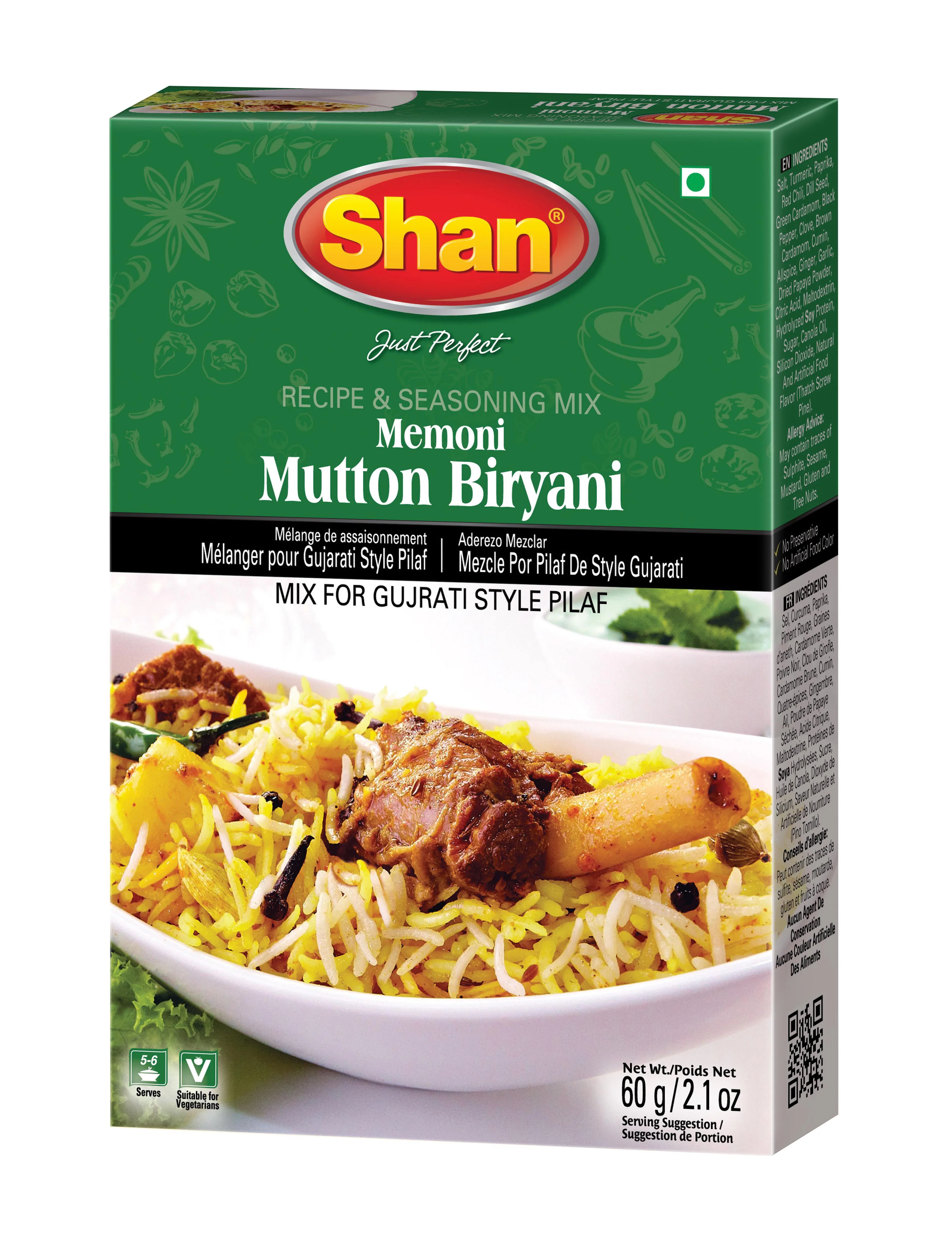 Shan - Memoni Mutton Biryani — Case (6 x 60 G)