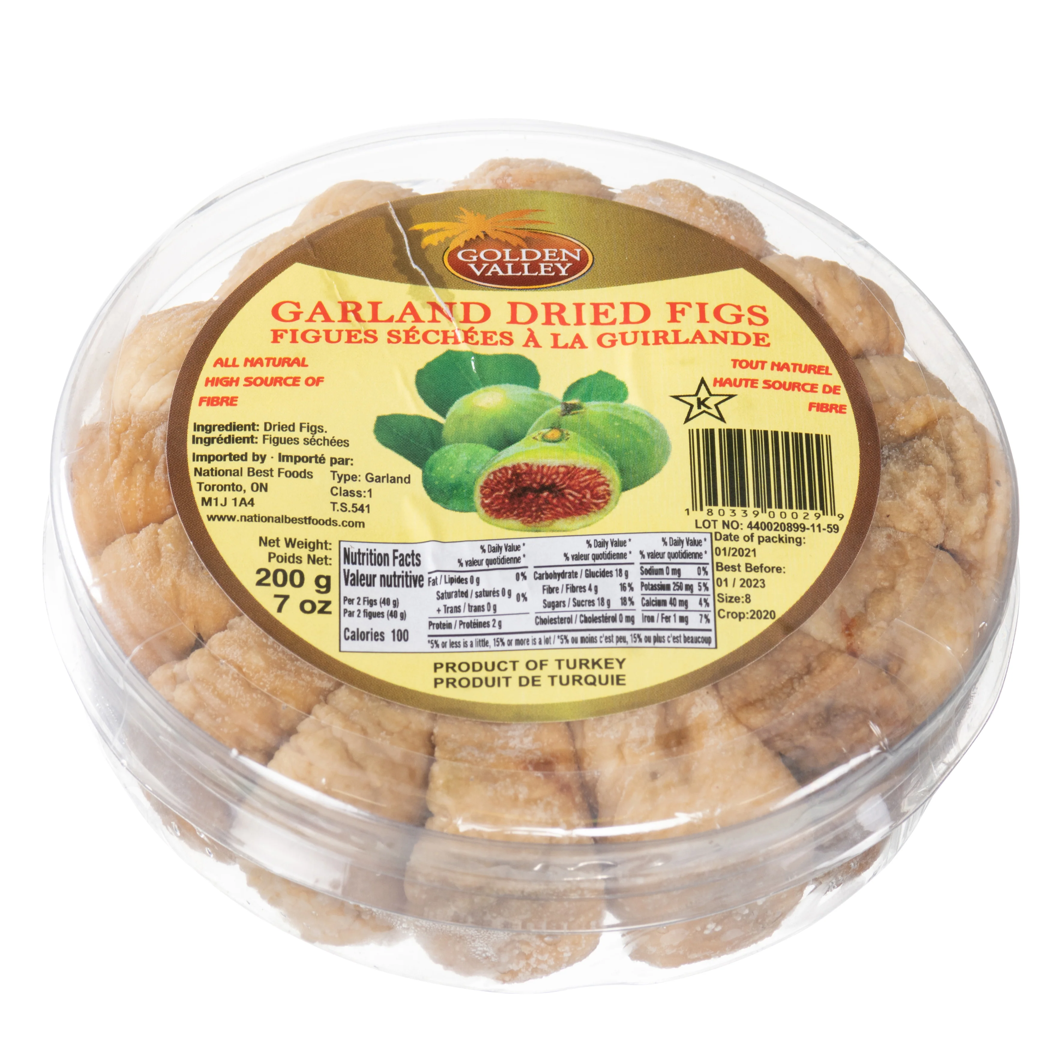 Golden Valley - Dried Turkish Figs - Garland — Each (200 G)