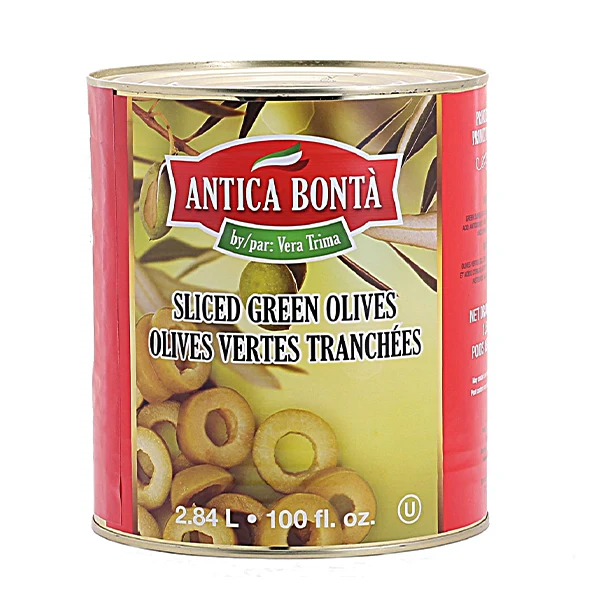 Antica Bonta - Sliced Green Olives 6x2.84 LT