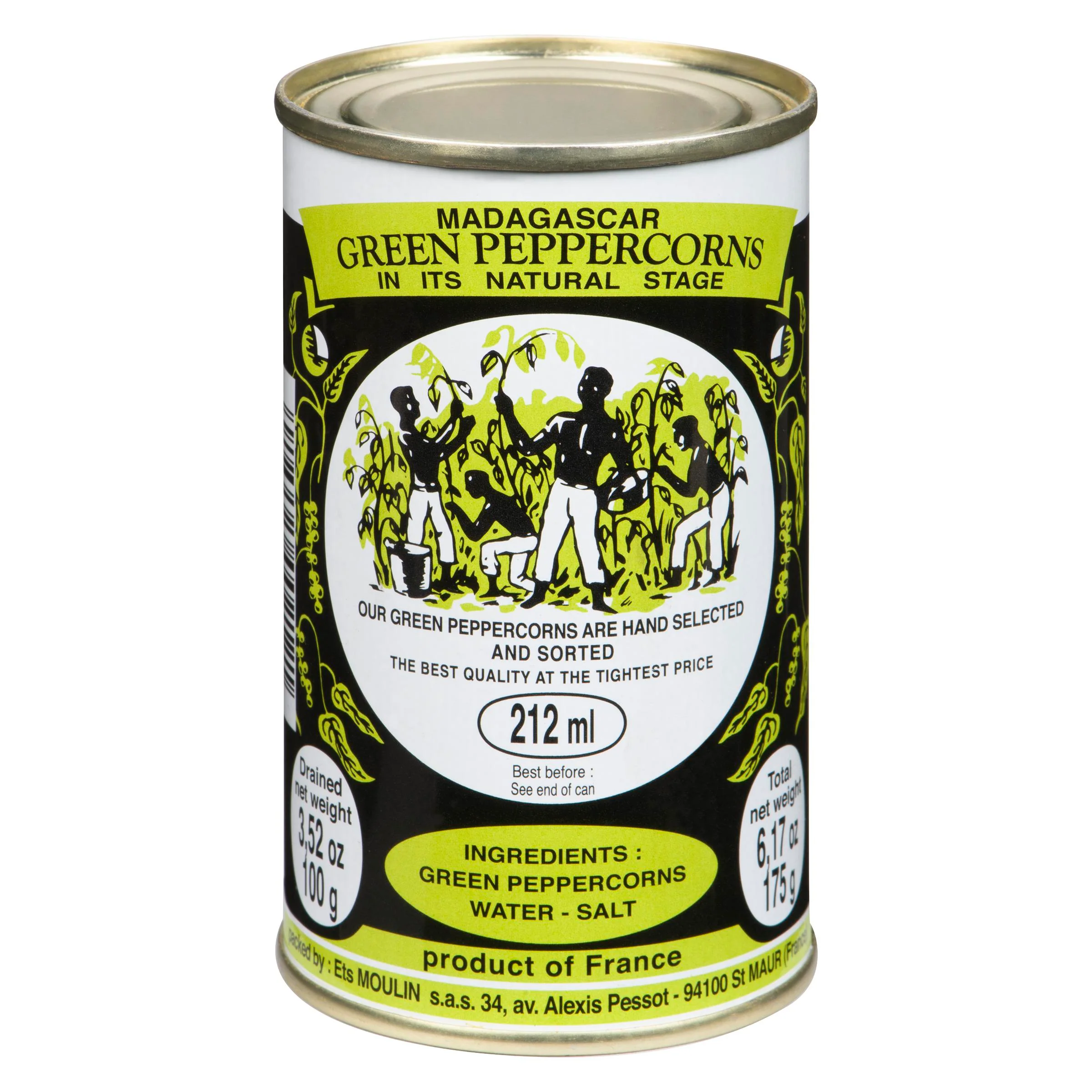 Moulin - Madagascar Green Peppercorns 212GR