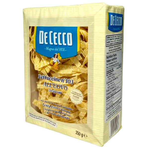 De Cecco - #103 Fettuccine All Uovo 12x250 GR
