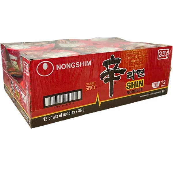 Nongshim - Bowl Noodle Soup Shin Hot & Spicy 12x86GR