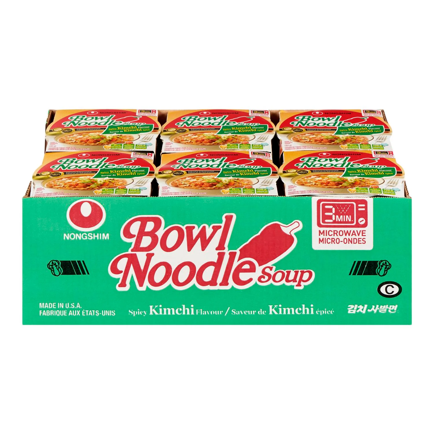Nongshim - Bowl Noodle Kimchi 12x86GR