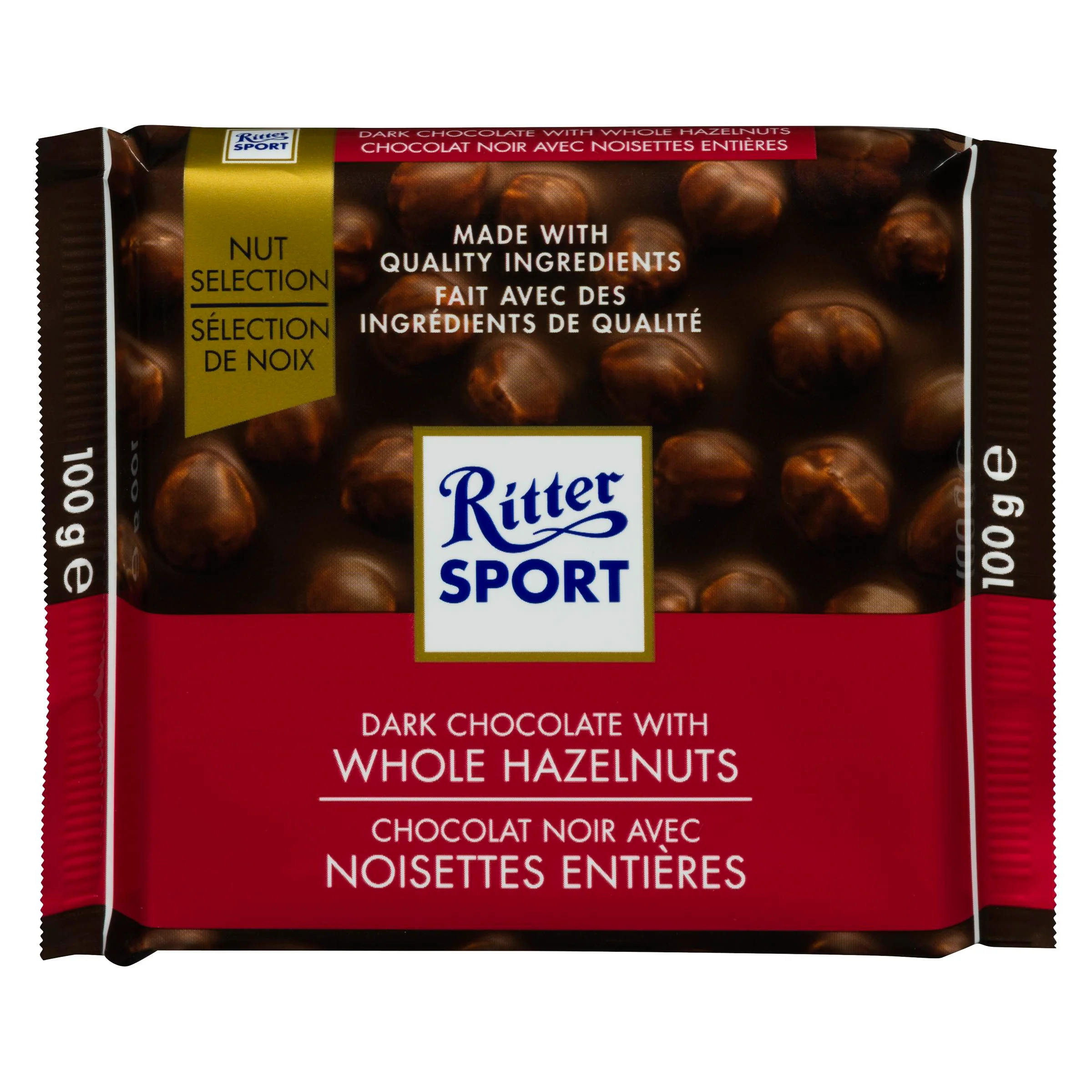 Ritter - Dark Whole Hazelnut 100GR