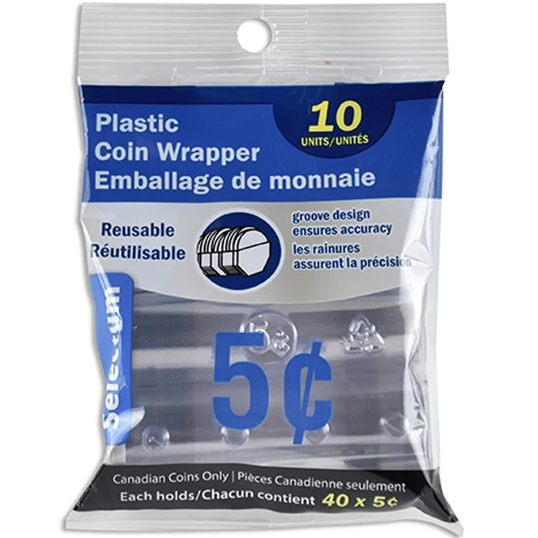 Link - Plastic Coin Wrapper Nickels EA