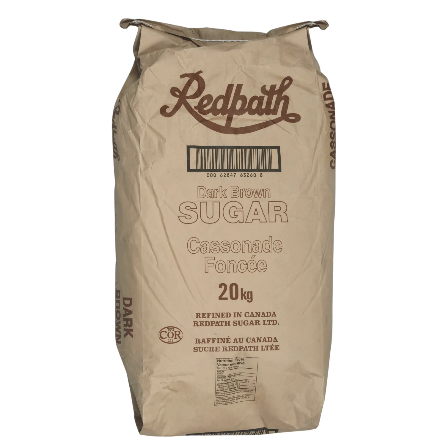 Redpath - Dark Brown Sugar 20KG