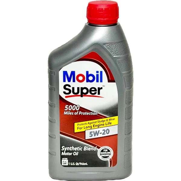 Mobil Super - 5000 Motor Oil Synthetic Blend Sae 5W-20 6x1LT
