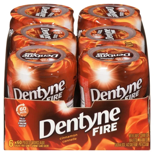 Dentyne - Fire Cinnamon Bottles 6x60 PC
