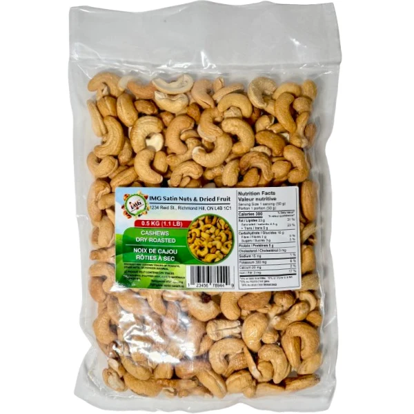 Img Satin - Cashews Roasted 6x1.1 Lbs