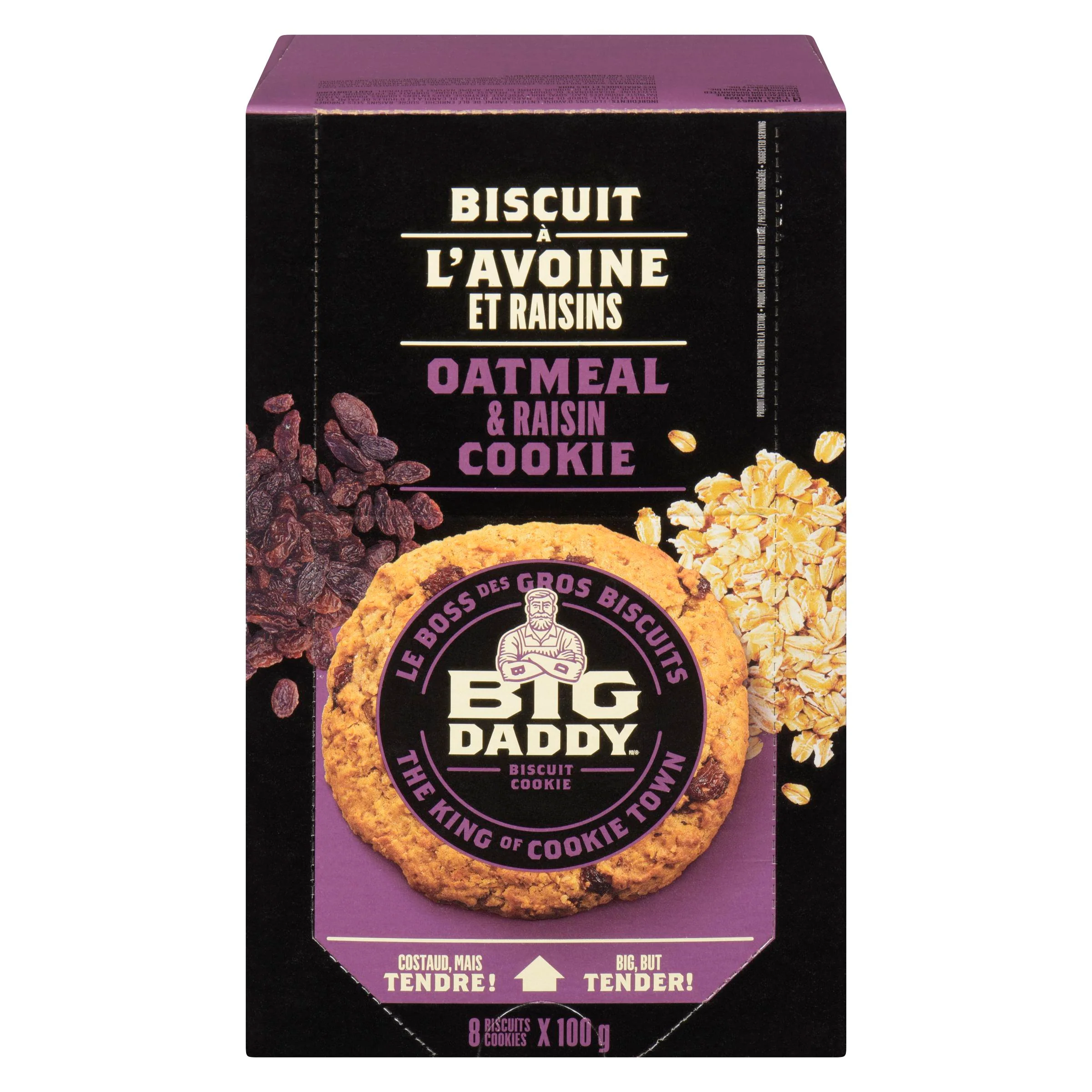 Big Daddy - Oatmeal Raisin 8x100 GR