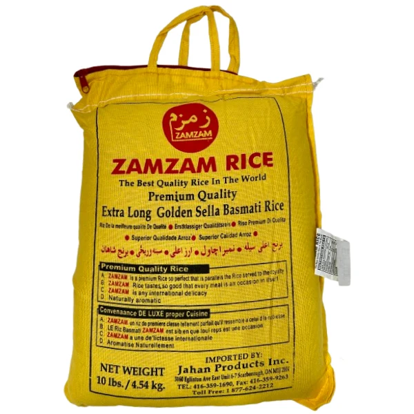 Zamzam - Extra Long Golden Sella Basmati Rice 10LB
